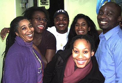 The Cast-Clockwise from left - Asante, Dorcas, Bethels, Carolyn, Oliver, and 'K' 