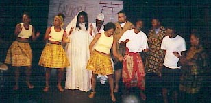 Members of the the Cast of Nigerian play - Prisoner of the Kalakiri