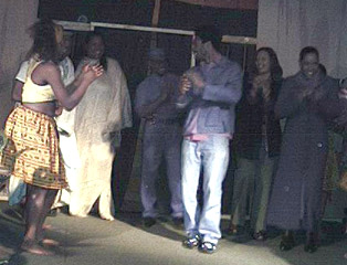 The audience joins the dance